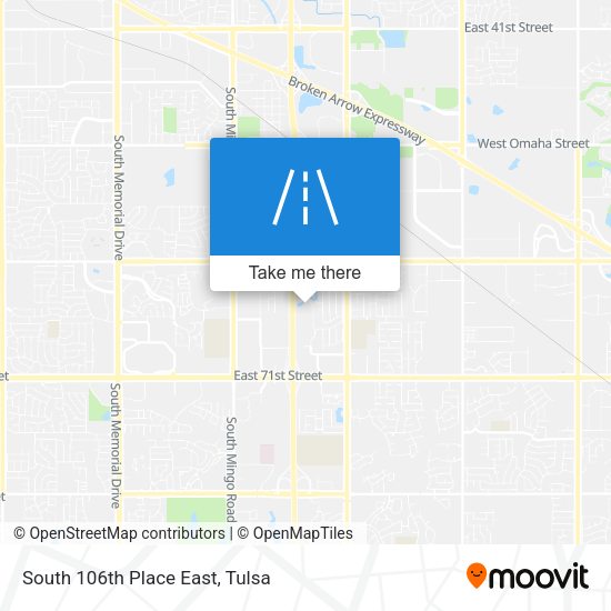 Mapa de South 106th Place East