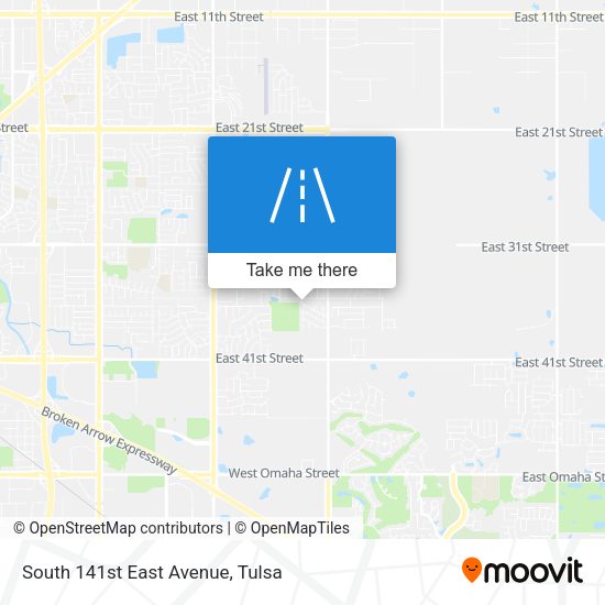 Mapa de South 141st East Avenue