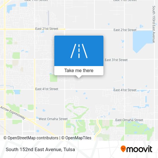 Mapa de South 152nd East Avenue