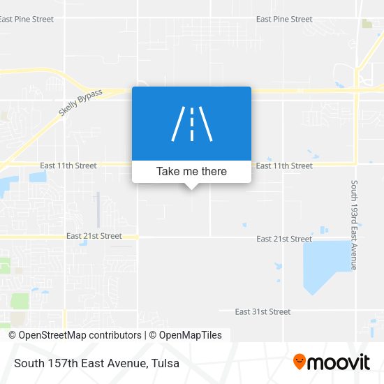 Mapa de South 157th East Avenue