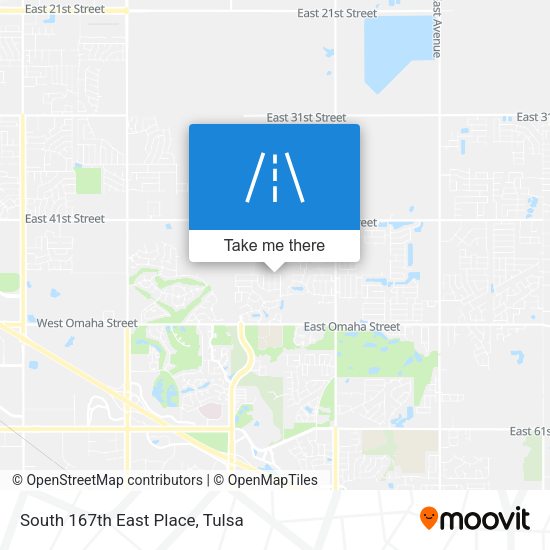 South 167th East Place map