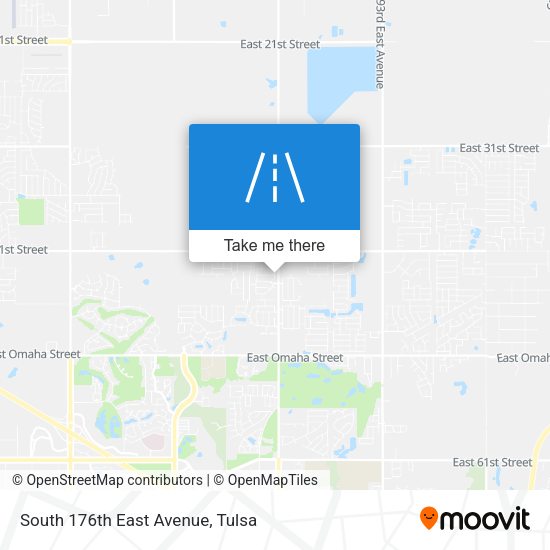 Mapa de South 176th East Avenue