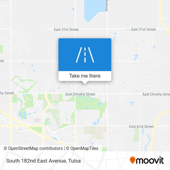 Mapa de South 182nd East Avenue