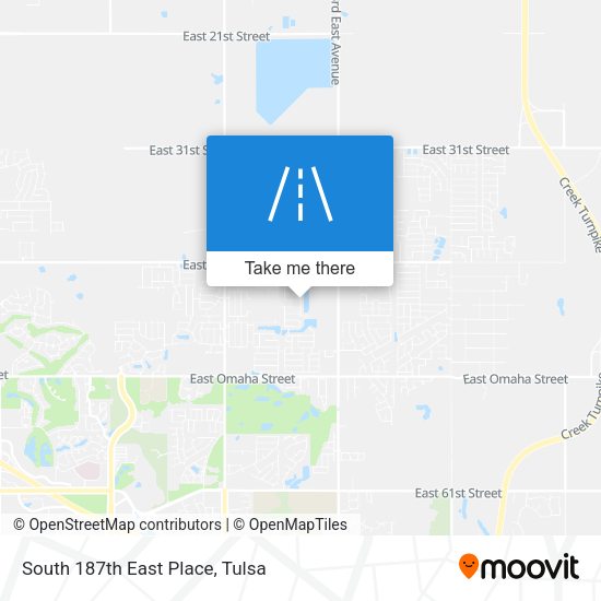 South 187th East Place map