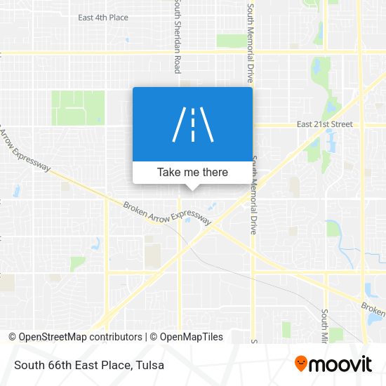 Mapa de South 66th East Place