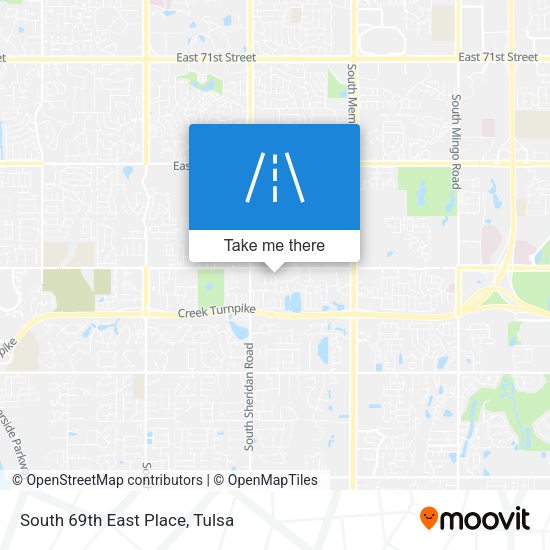 Mapa de South 69th East Place