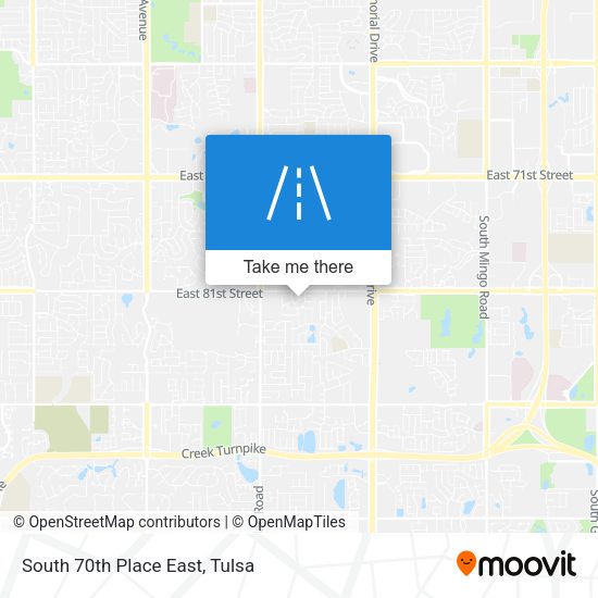 Mapa de South 70th Place East