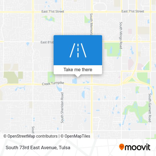 Mapa de South 73rd East Avenue
