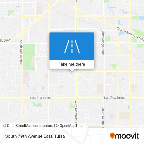 South 79th Avenue East map