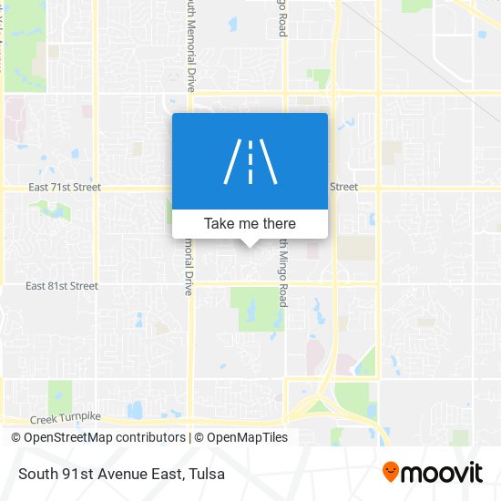 South 91st Avenue East map