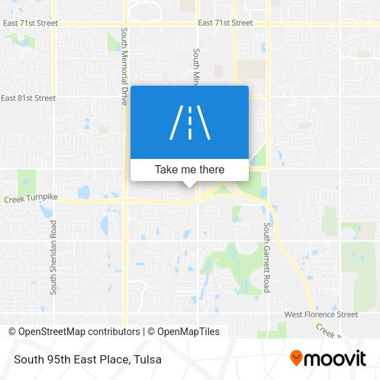 South 95th East Place map