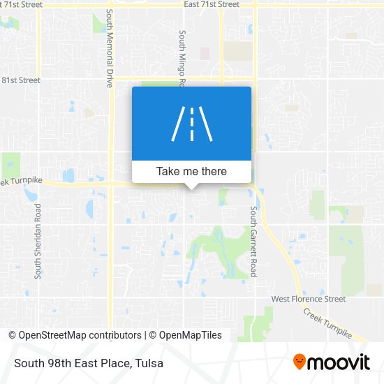 Mapa de South 98th East Place