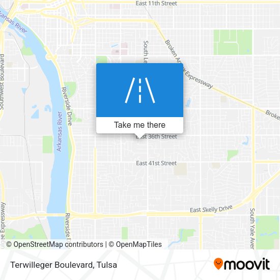 Terwilleger Boulevard map