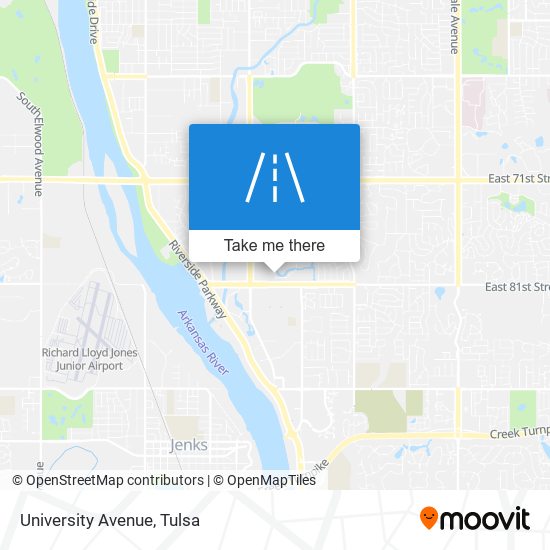 University Avenue map