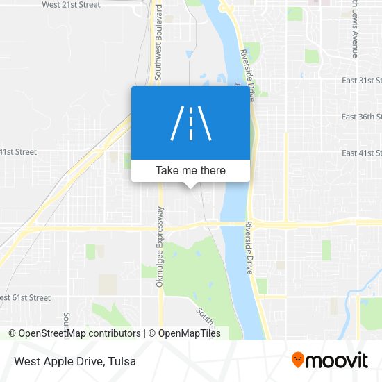 Mapa de West Apple Drive