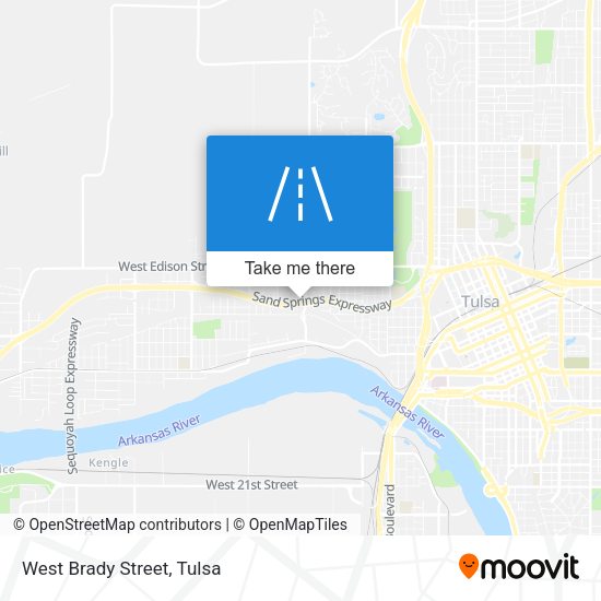 West Brady Street map