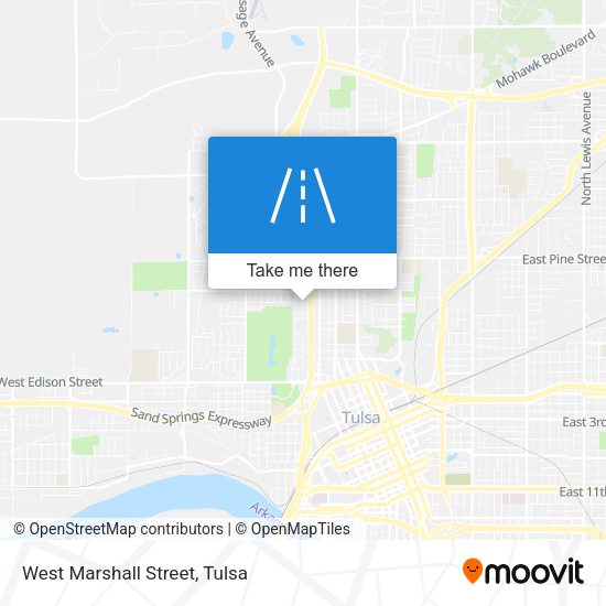 West Marshall Street map