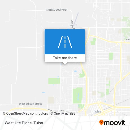 West Ute Place map