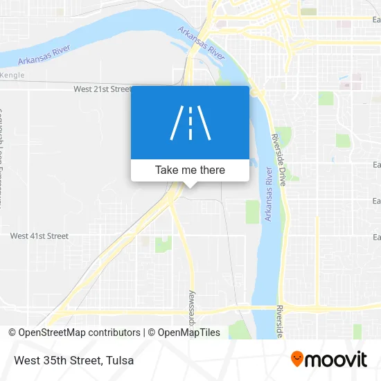 West 35th Street map