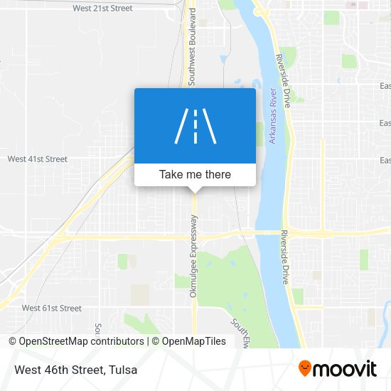 Mapa de West 46th Street
