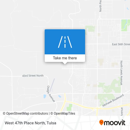 West 47th Place North map