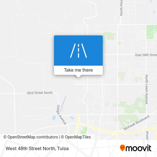 West 48th Street North map