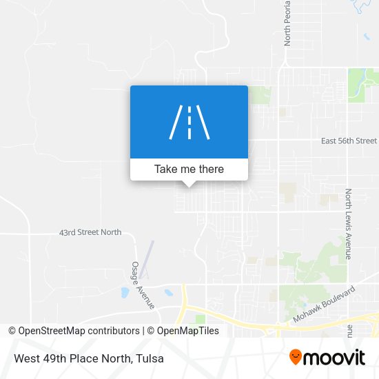 Mapa de West 49th Place North
