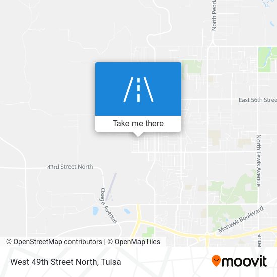 West 49th Street North map