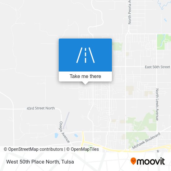 Mapa de West 50th Place North