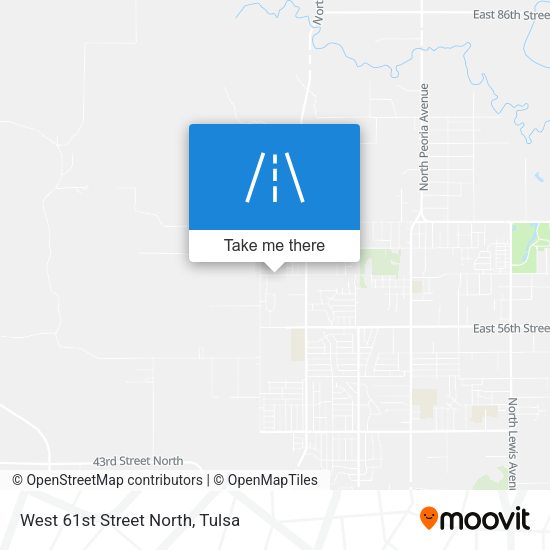Mapa de West 61st Street North