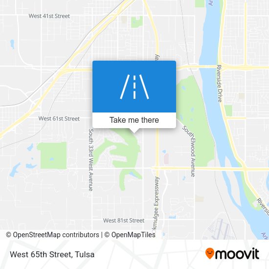 Mapa de West 65th Street