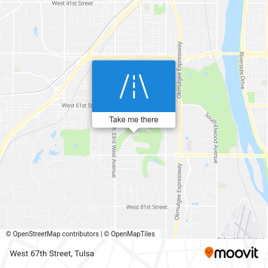 Mapa de West 67th Street
