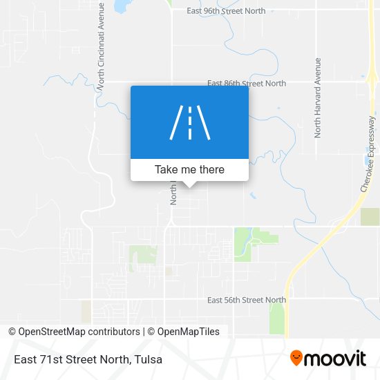 Mapa de East 71st Street North