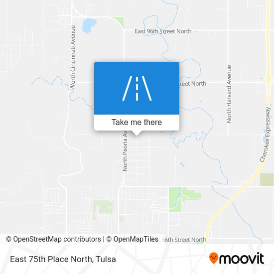 Mapa de East 75th Place North