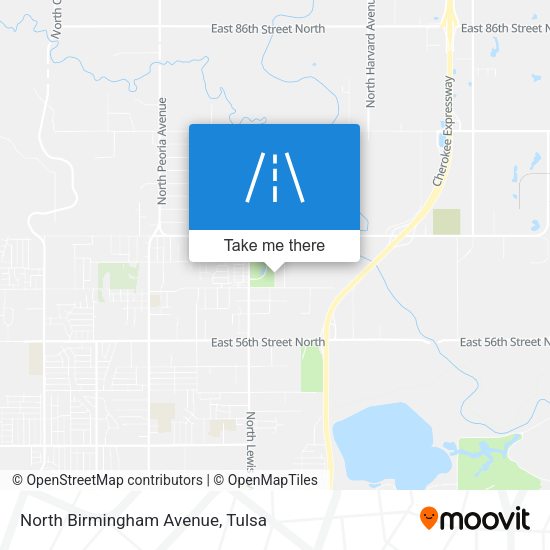 Mapa de North Birmingham Avenue