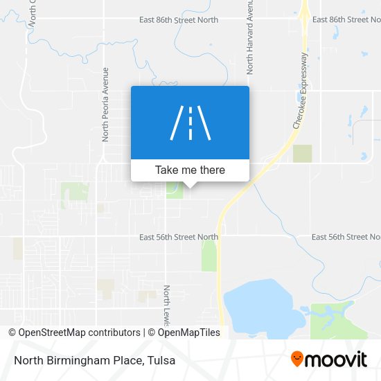 North Birmingham Place map