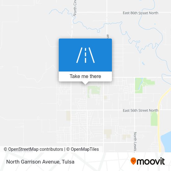 North Garrison Avenue map