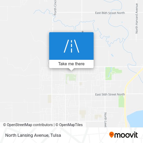 Mapa de North Lansing Avenue