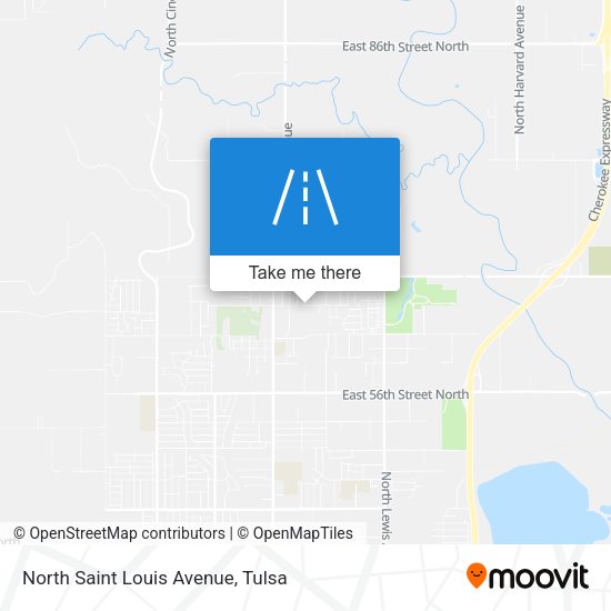 North Saint Louis Avenue map