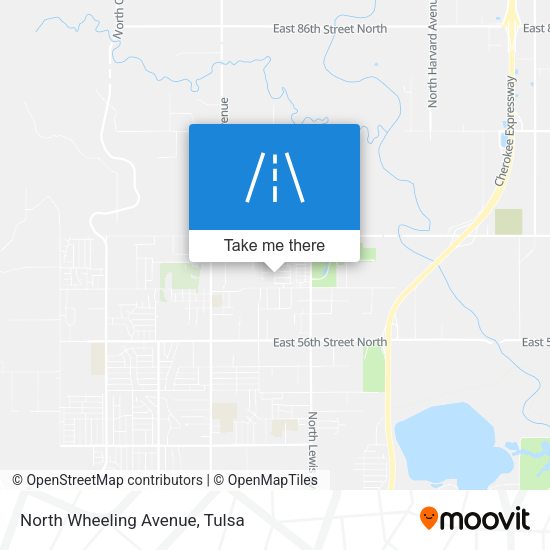 Mapa de North Wheeling Avenue