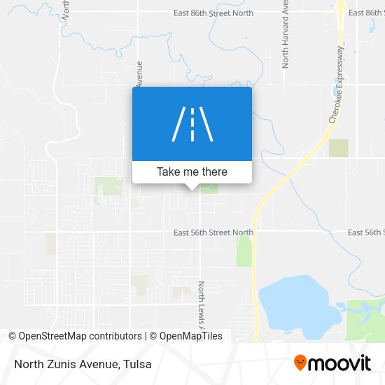 Mapa de North Zunis Avenue