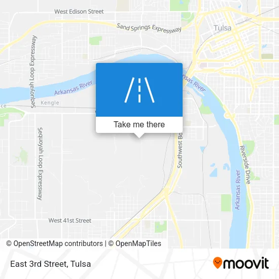 East 3rd Street map