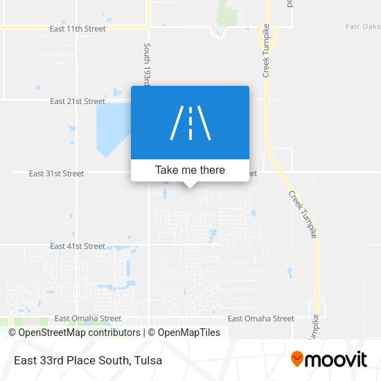 Mapa de East 33rd Place South