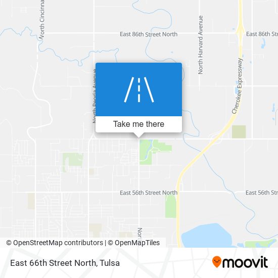 East 66th Street North map