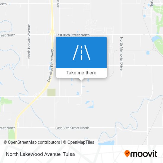 North Lakewood Avenue map