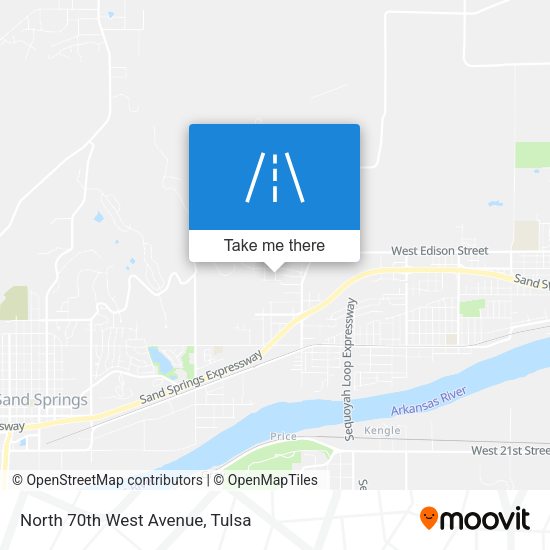 North 70th West Avenue map