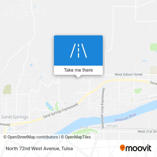 North 72nd West Avenue map