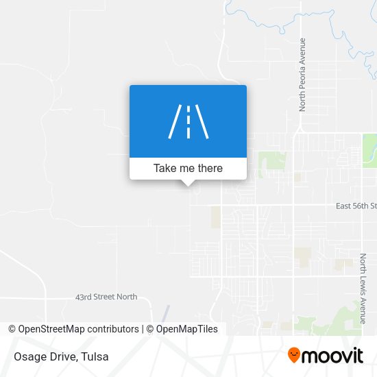 Osage Drive map