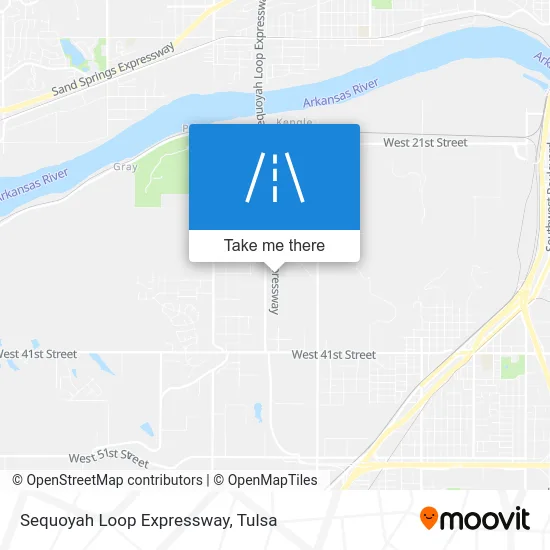 Sequoyah Loop Expressway map