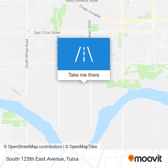 Mapa de South 125th East Avenue